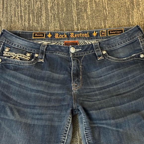 Rock Revival Women’s Maisky Easy Capri Jeans 34 - Picture 3 of 8